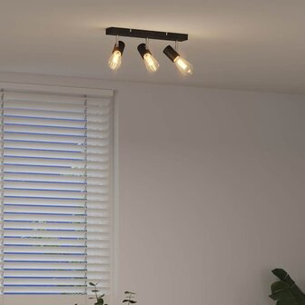 Plafondspot Zwart 38 x 6,5 x 11,5 cm Metaal 4