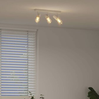 Plafondspot Wit 38 x 6,5 x 11,5 cm Metaal 4