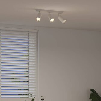 Plafondspot Wit 38 x 6 x 16 cm Metaal 4