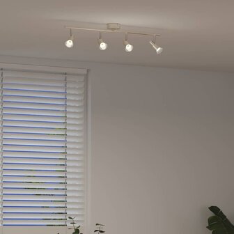 Plafondspot Nikkel 70 x 9 x 12,5 cm Staal 4