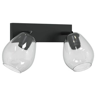 Plafondspot Zwart 33 x 13 x 26 cm Glas en Metaal 5