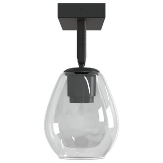 Plafondspot Zwart 33 x 13 x 26 cm Glas en Metaal 7