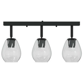 Plafondspot Zwart 54 x 13 x 26 cm Glas en Metaal 6