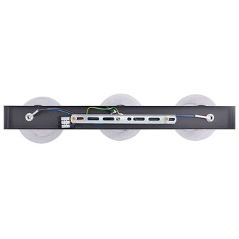 Plafondspot Zwart 54 x 13 x 26 cm Glas en Metaal 8