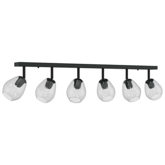 Plafondspot Zwart 110,5 x 13 x 26 cm Glas en Metaal 2