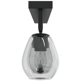 Plafondspot Zwart 110,5 x 13 x 26 cm Glas en Metaal 7