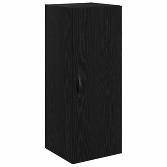 Highboard Zwart Eiken 34,5 x 34 x 90 cm Bewerkt hout 7