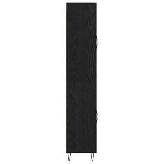 Highboard Zwart Eiken 34,5 x 34 x 90 cm Bewerkt hout 9