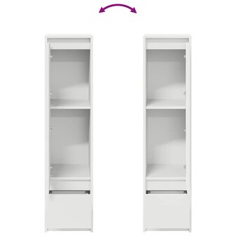 Highboard 29,5x34x119,5 cm spaanplaat wit 9