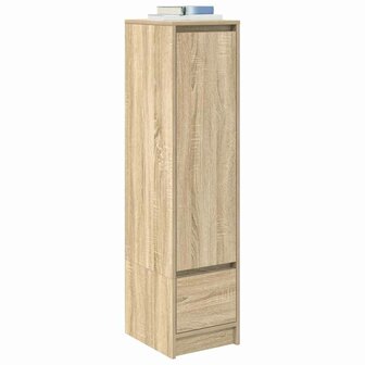 Highboard 29,5x34x119,5 cm spaanplaat sonoma eikenkleurig 4