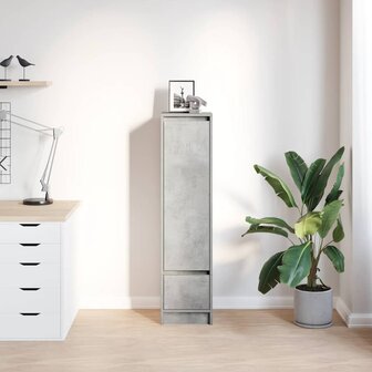 Highboard 29,5x34x119,5 cm spaanplaat betongrijs 3