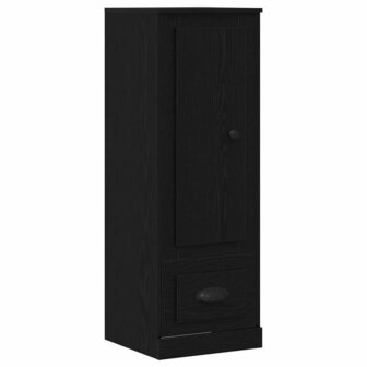 Highboard Zwart Eiken 36 x 35.5 x 103.5 cm Bewerkt hout 2