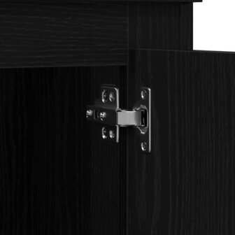 Highboard Zwart Eiken 36 x 35,5 x 103,5 cm Bewerkt hout 9