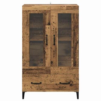 Highboard Oud Hout 70 x 31 x 115 cm Gemonteerd hout en ijzer 6