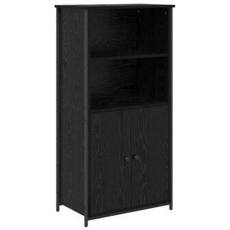 Highboard Zwart Eiken 62 x 36 x 121,5 cm Bewerkt hout 2