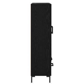 Highboard met lade Zwart Eiken 69,5 x 31 x 115 cm Bewerkt hout 7