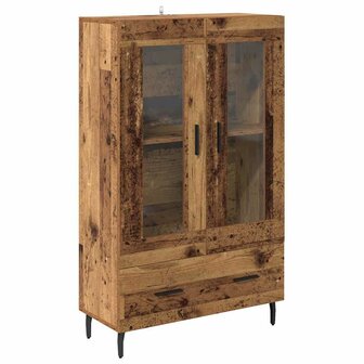 Highboard met lade Oud Hout 69,5 x 31 x 115 cm Bewerkt hout 2