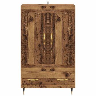 Highboard met lade Oud Hout 69,5 x 31 x 115 cm Bewerkt hout 6