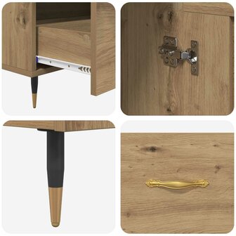 Highboard Artisan Eiken 69,5 x 31 x 115 cm Bewerkt hout 9