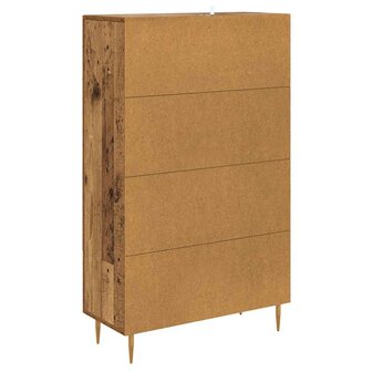 Highboard met lade Oud Hout 69,5 x 31 x 115 cm Bewerkt hout 8