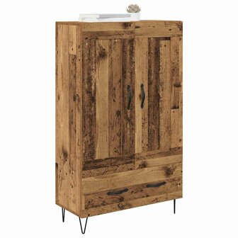 Highboard met lade Oud Hout 69,5 x 31 x 115 cm Bewerkt hout 3