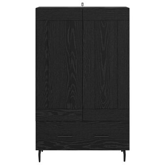 Highboard met lade Zwart Eiken 69,5 x 31 x 115 cm Bewerkt hout 6