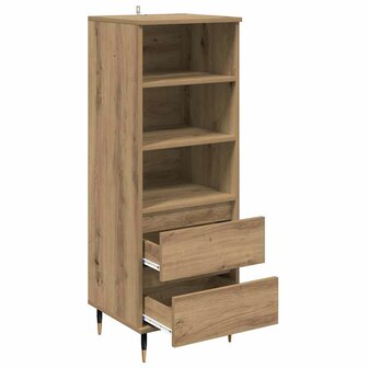 Highboard met lade Artisan Eiken 40 x 36 x 110 cm Bewerkt hout 5