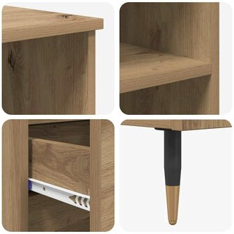 Highboard met lade Artisan Eiken 40 x 36 x 110 cm Bewerkt hout 9