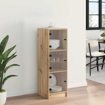 Highboard Artisan Eiken 35 x 37 x 109 cm Bewerkt hout 4