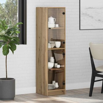 Highboard Artisan Eiken 35 x 37 x 142 cm Bewerkt hout 1