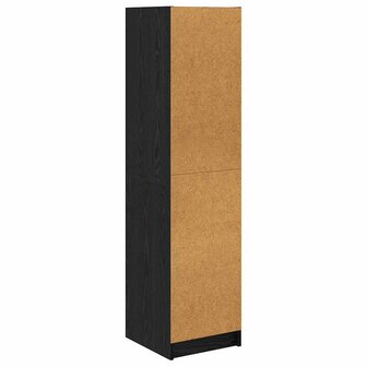 Highboard Zwart Eiken 35 x 37 x 142 cm Bewerkt hout 8