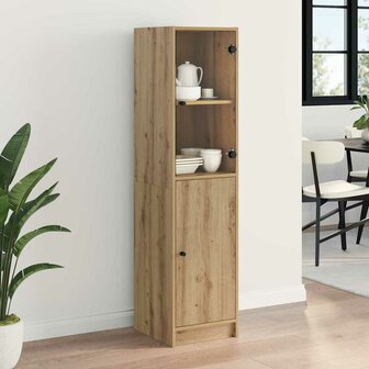 Highboard Artisan Eiken 35 x 37 x 142 cm Bewerkt hout 4