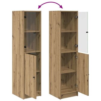 Highboard Artisan Eiken 35 x 37 x 142 cm Bewerkt hout 11