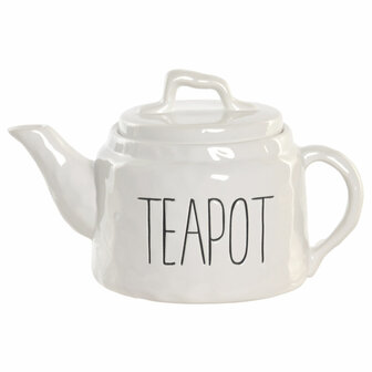 Theepot Home ESPRIT Wit Porselein 600 ml 1