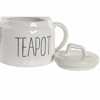 Theepot Home ESPRIT Wit Porselein 600 ml 2