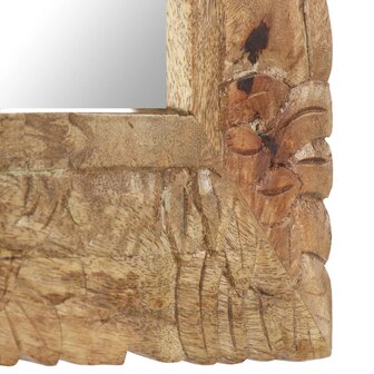 Spiegel 50x50 cm massief mangohout 4