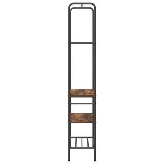 Kledingrek Gerookt eiken 60 x 30 x 171 cm Bewerkt hout 6