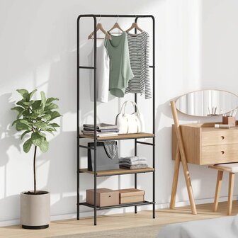 Kledingrek Artisan Eiken 60 x 30 x 171 cm Bewerkt hout 1
