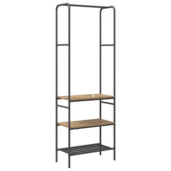 Kledingrek Artisan Eiken 60 x 30 x 171 cm Bewerkt hout 7