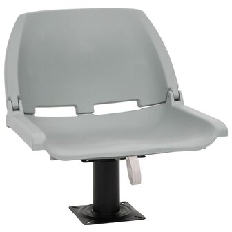 2-delige Bootstoelen set inklapbaar 48x51x41 cm grijs 1