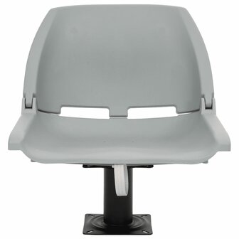 2-delige Bootstoelen set inklapbaar 48x51x41 cm grijs 3