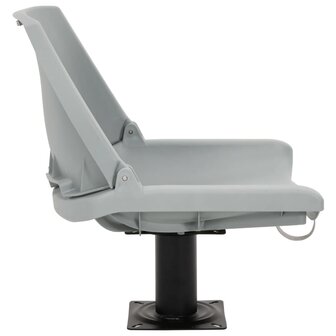 2-delige Bootstoelen set inklapbaar 48x51x41 cm grijs 5