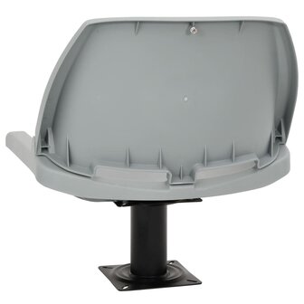 2-delige Bootstoelen set inklapbaar 48x51x41 cm grijs 7