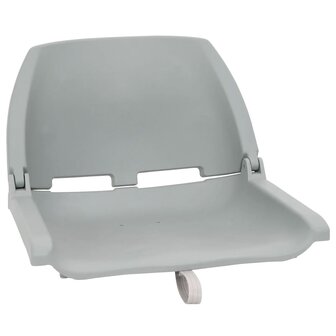 2-delige Bootstoelen set inklapbaar 48x51x41 cm grijs 2
