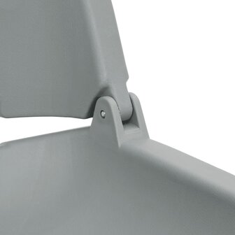2-delige Bootstoelen set inklapbaar 48x51x41 cm grijs 12