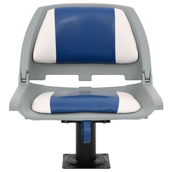2-delige Bootstoelen set inklapbaar 48x51x41 cm blauw en wit 3