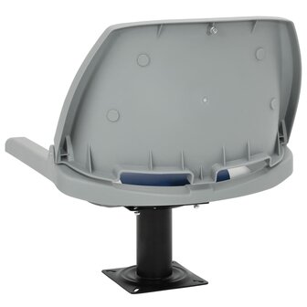 2-delige Bootstoelen set inklapbaar 48x51x41 cm blauw en wit 7