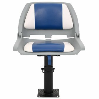 2-delige Bootstoelen set inklapbaar 48x51x41 cm blauw en wit 3