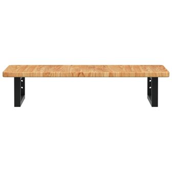 Badkamer wandschap staal en massief eikenhout 4