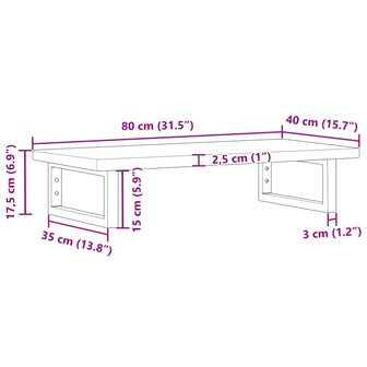 Badkamer wandschap staal en massief eikenhout 11